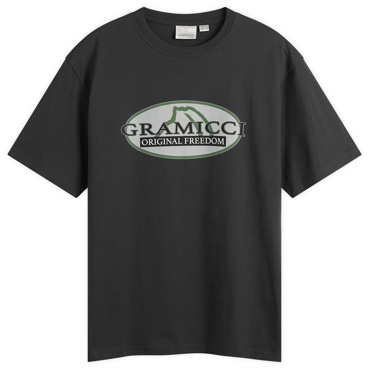 Gramicci Men's Half Dome T-Shirt in Vintage Black