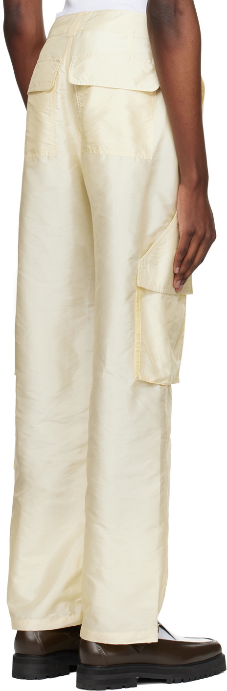 Mr. Saturday Beige Button Cargo Pants