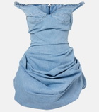 Magda Butrym Denim midi dress