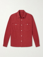 3sixteen - Cotton and Linen-Blend Overshirt - Red