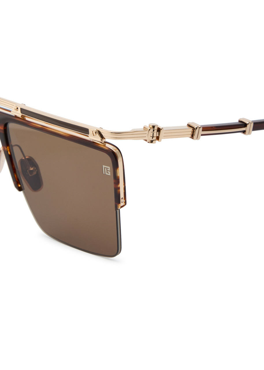 Balmain Eyewear Triomphe Aviator-style Sunglasses - Gold - One Size