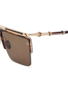 Balmain Eyewear Triomphe Aviator-style Sunglasses - Gold - One Size