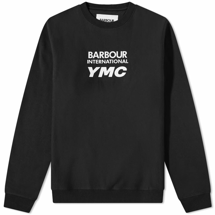Photo: Barbour Men's International x YMC Albourne Crew Sweat in Black