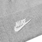 Nike Men's Futura Utility Beanie in Dark Grey Heather/White