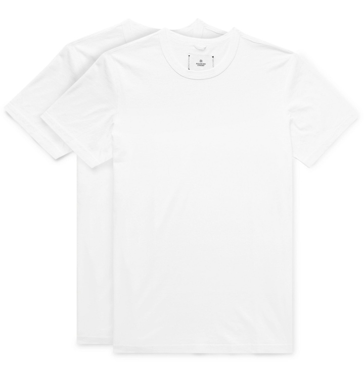 Photo: Reigning Champ - Two-Pack Pima Cotton-Jersey T-Shirts - White