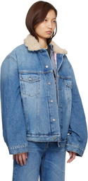 Acne Studios Blue Lined Denim Jacket