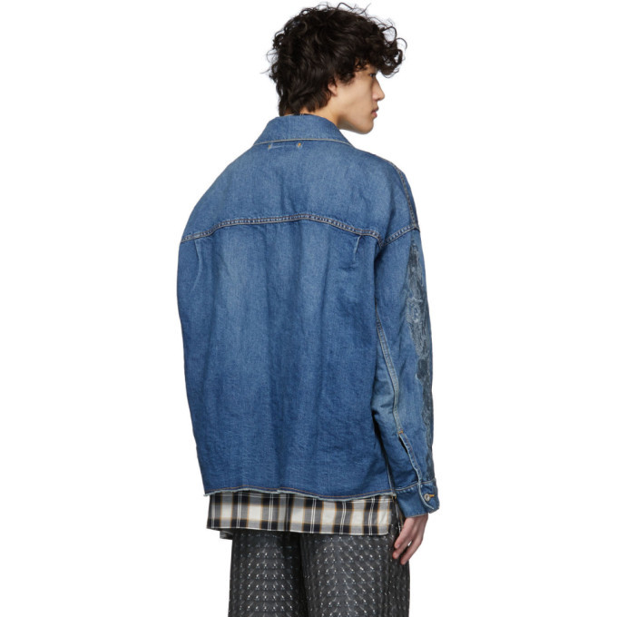 Doublet Indigo Denim Chaos Embroidery Jacket