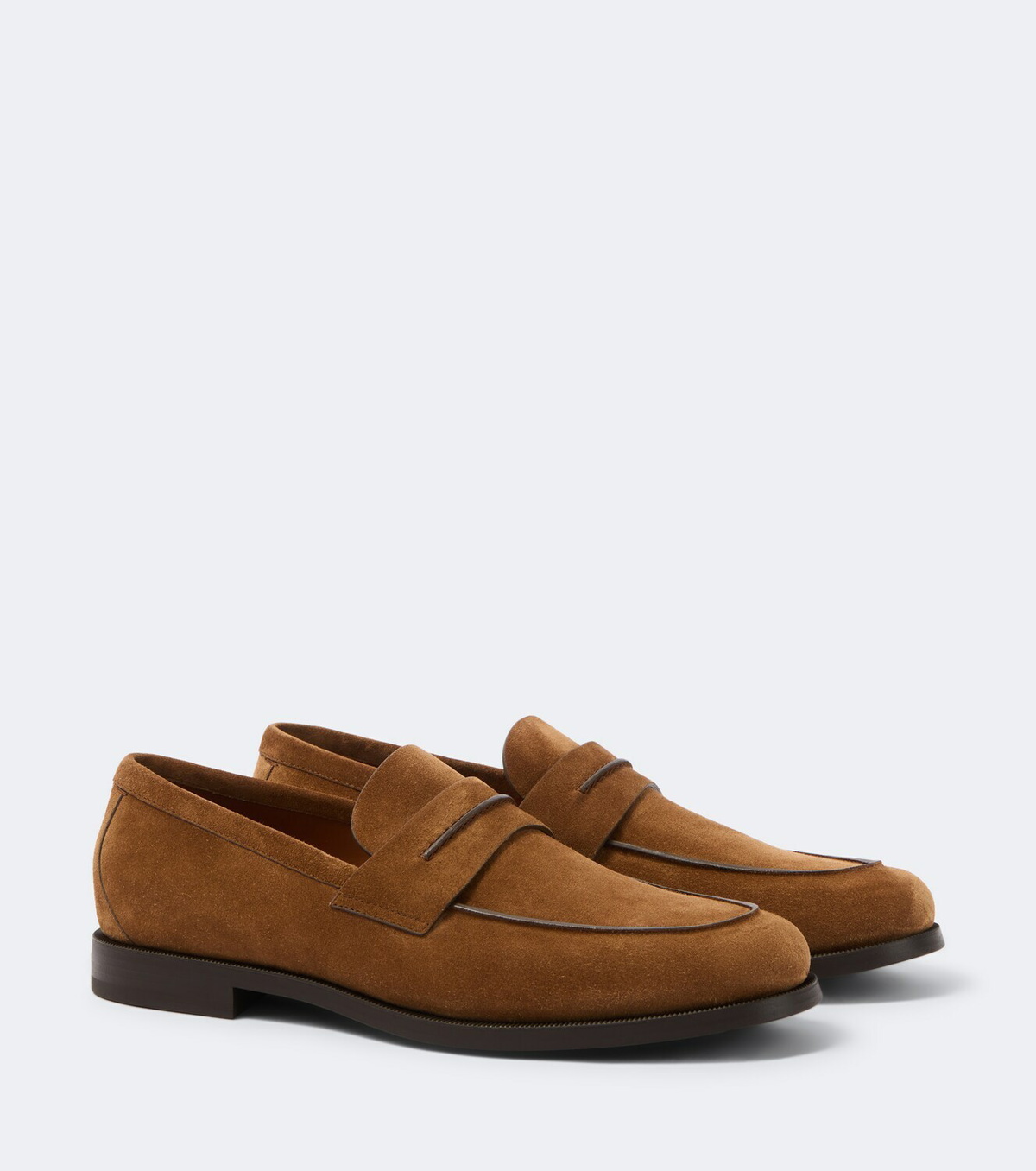Zegna Suede penny loafers
