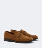 Zegna Suede penny loafers