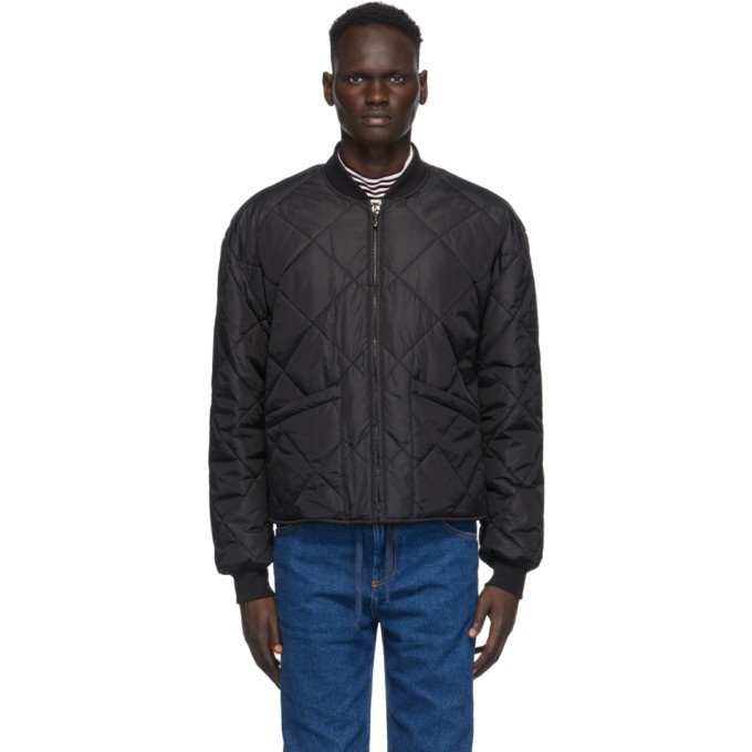 Photo: Opening Ceremony Black Quilted Bomber Jacket