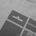 Stone Island Men's Large Side Logo T-Shirt in Grey Melange