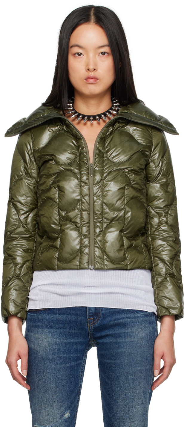 R13 Green Quilted Down Jacket R13