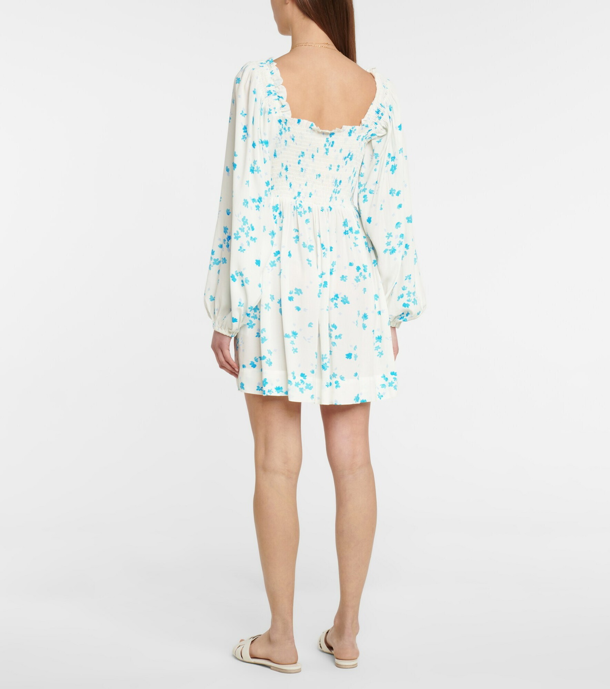 Ganni - Floral crêpe minidress GANNI