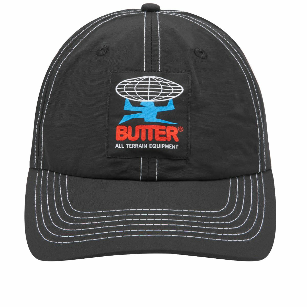 Butter Goods Men's Terrain 6 Panel Cap in Black Butter Goods