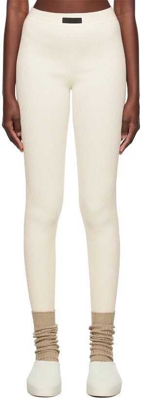 Photo: Fear of God ESSENTIALS Off-White Patch Leggings