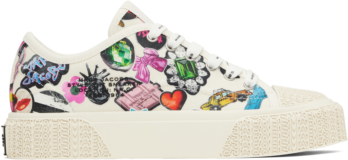 ★MARC JACOBS★ Canvas High Top Platform SneakerWhite MS4AA2 Marc Jacobs THE HIGH TOP SNEAKER | REVERSIBLE