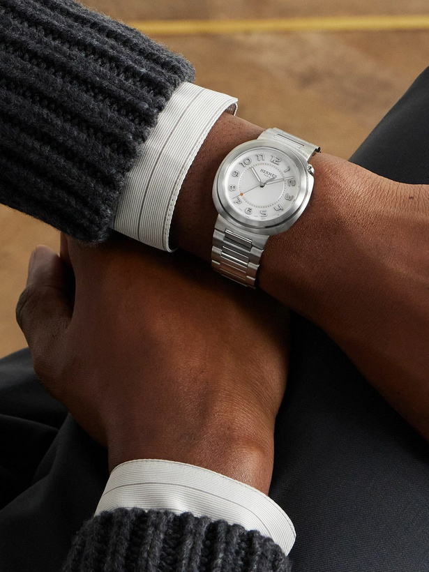 Photo: Hermès Timepieces - Cut Automatic 36mm Stainless Steel Watch, Ref. No. 403190WW00