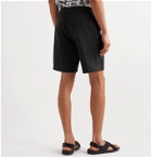 Fendi - Logo Webbing-Trimmed Cotton-Blend Twill Shorts - Black