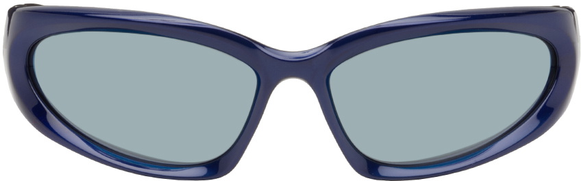 Balenciaga Blue Swift Oval Sunglasses Balenciaga