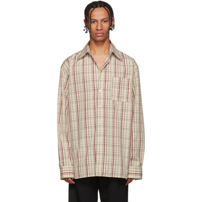 Photo: Marni Off-White and Red Check Shirt