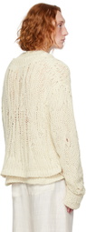 AIREI Off-White Double Layer Sweater
