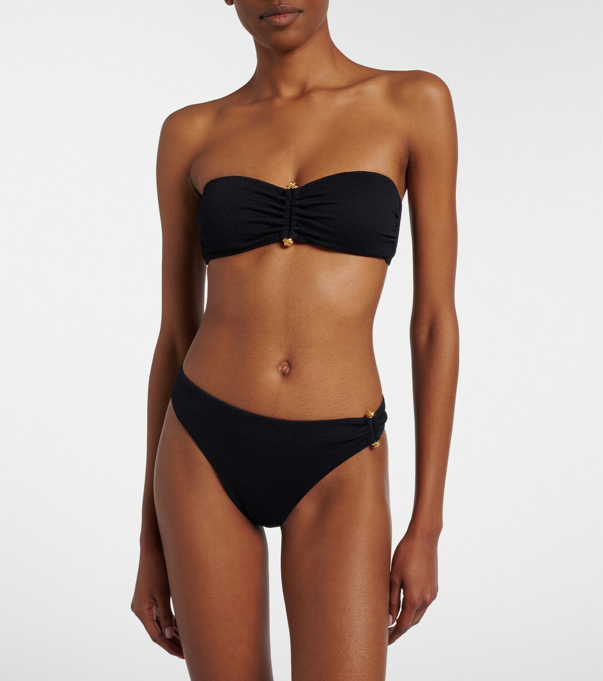 ViX Paula Hermanny Nika embellished bandeau bikini top