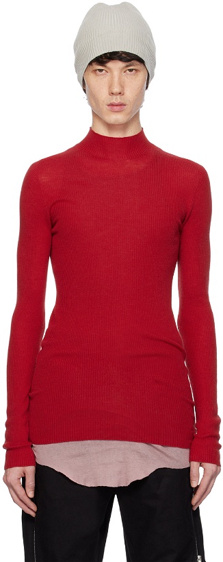 Photo: Rick Owens Red Lupetto Sweater