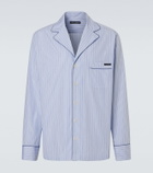 Dolce&Gabbana Striped cotton and silk poplin pajama shirt