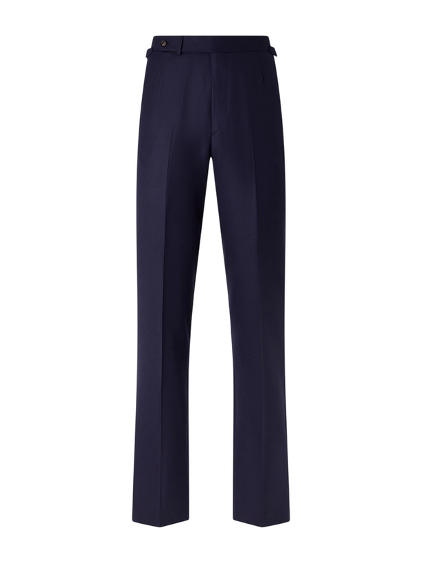 Photo: Dunhill - Tapered Wool Trousers - Blue