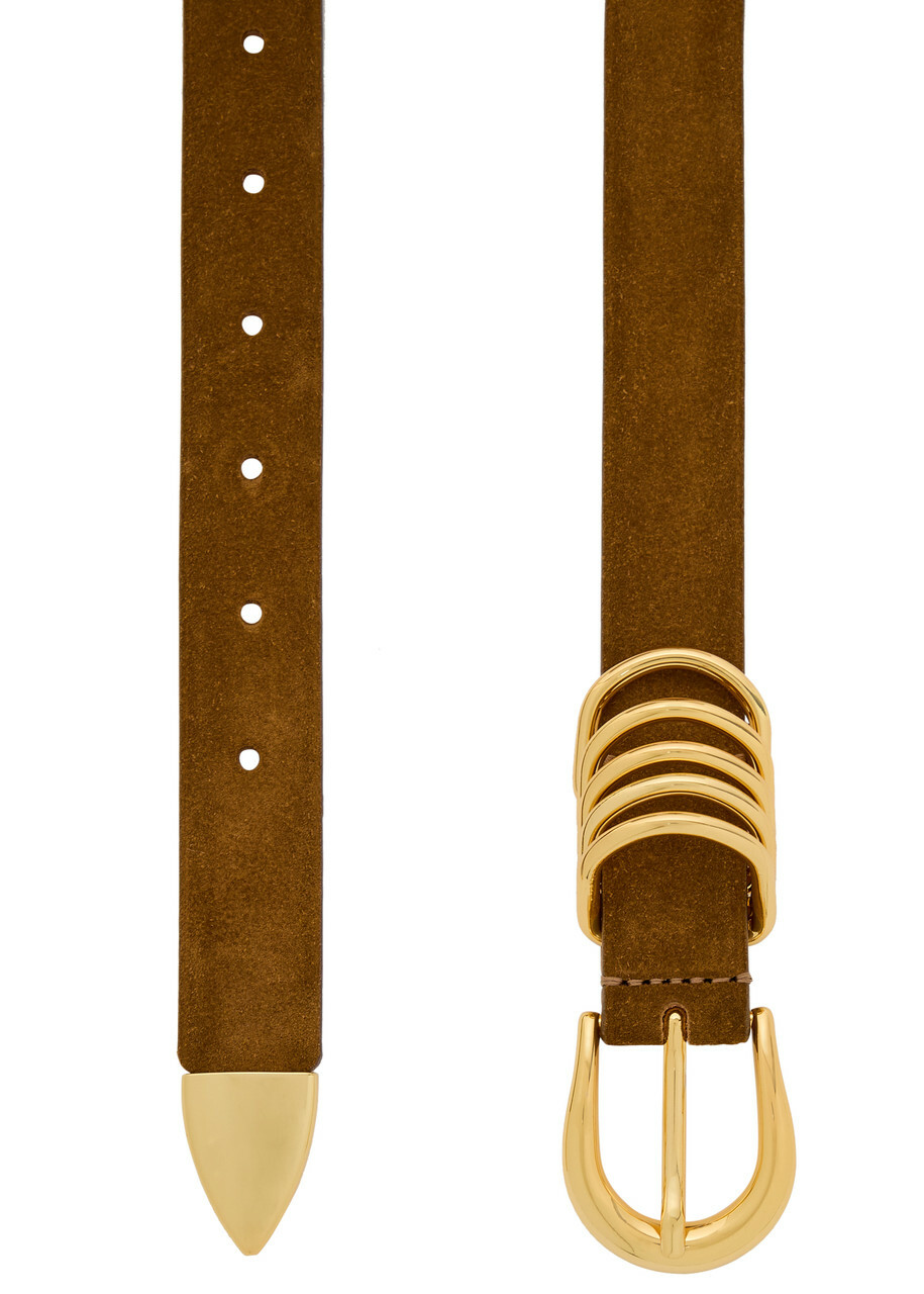 Dehanche Hollyhock Suede Belt Brown