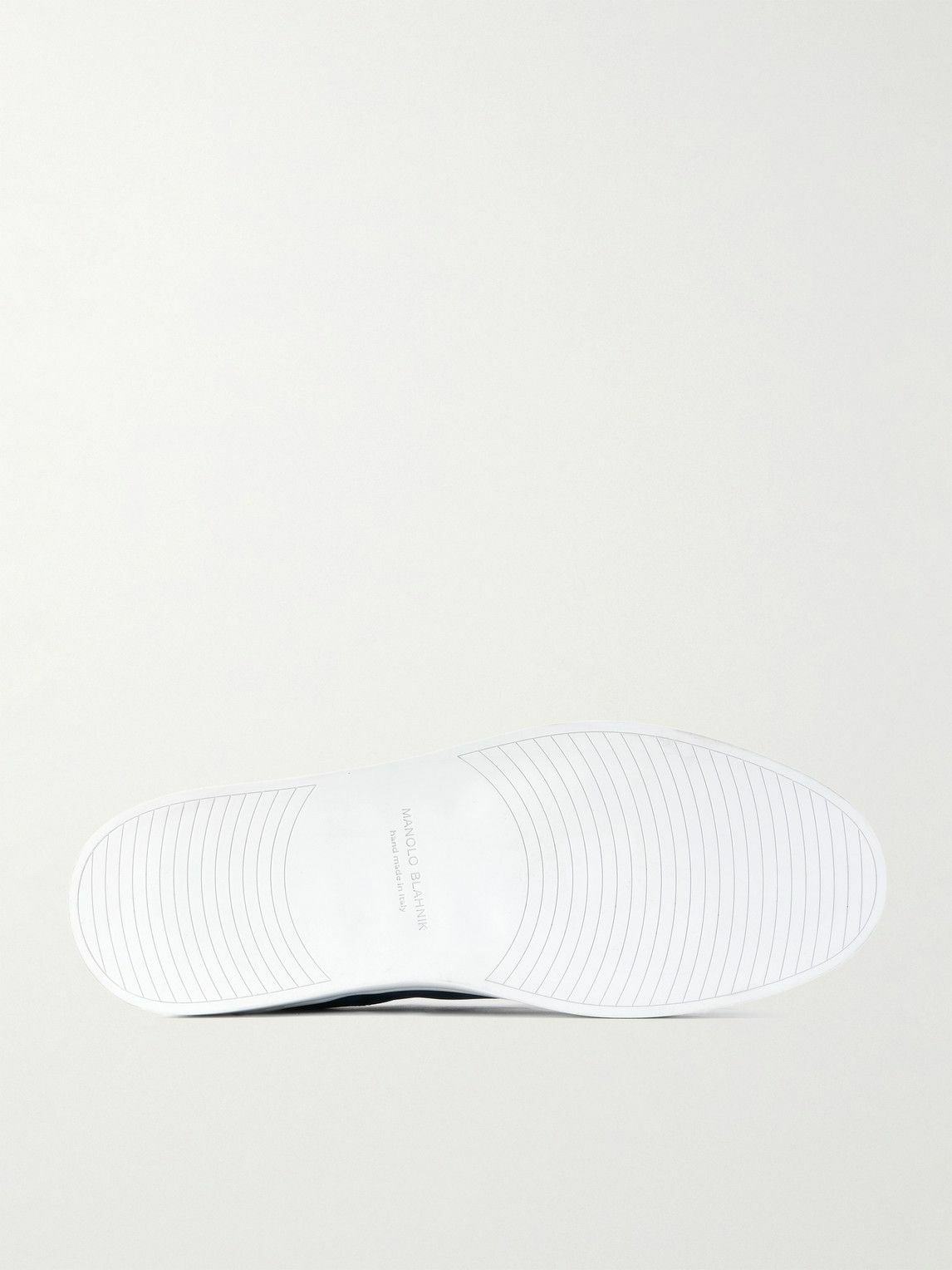 Manolo Blahnik - Agilio Nubuck Slip-On Sneakers - Blue