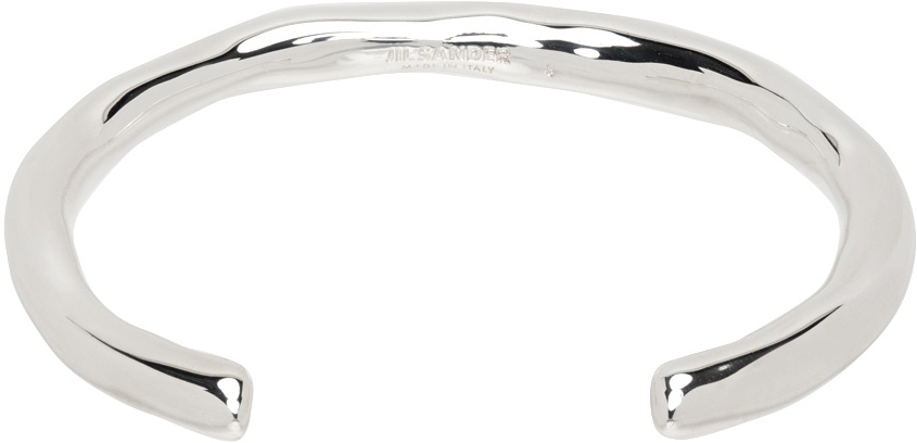 Jil Sander Silver Open Cuff Bracelet