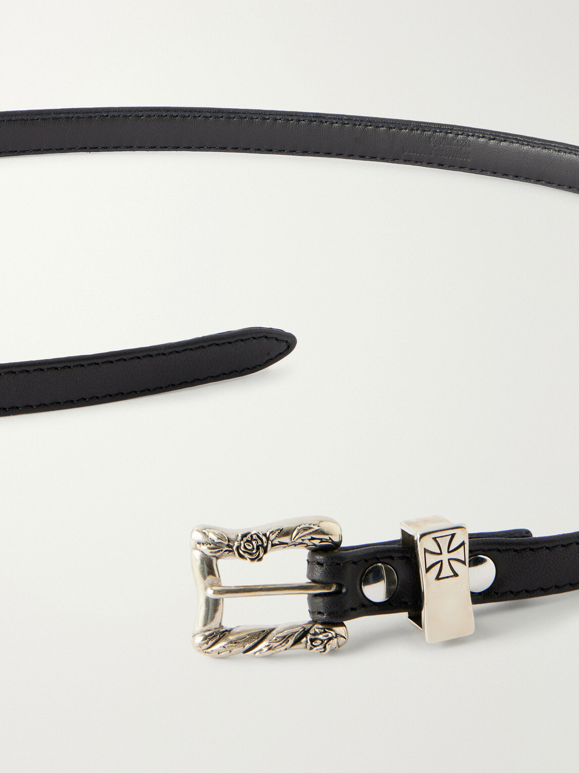 Enfants Riches Déprimés - 1cm Leather Belt - Black
