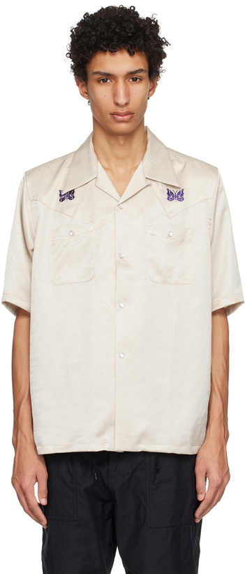 Photo: NEEDLES Beige Embroidered Shirt