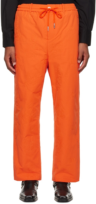 Photo: Feng Chen Wang Orange Phoenix Embroidered Trousers