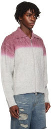 ADER error Gray Gradient Sweater