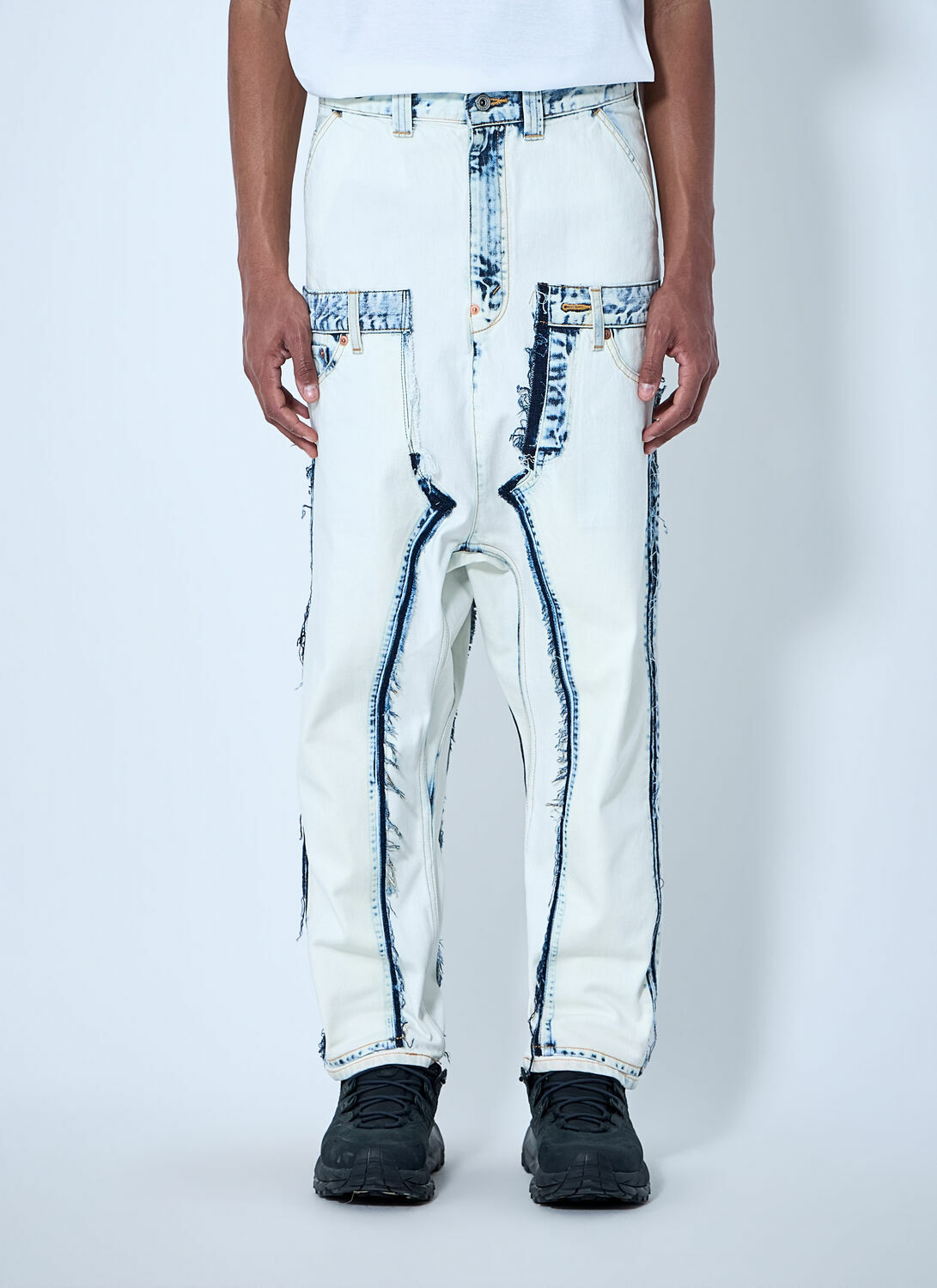 Junya Watanabe Deconstructed Panelled Denim Trousers