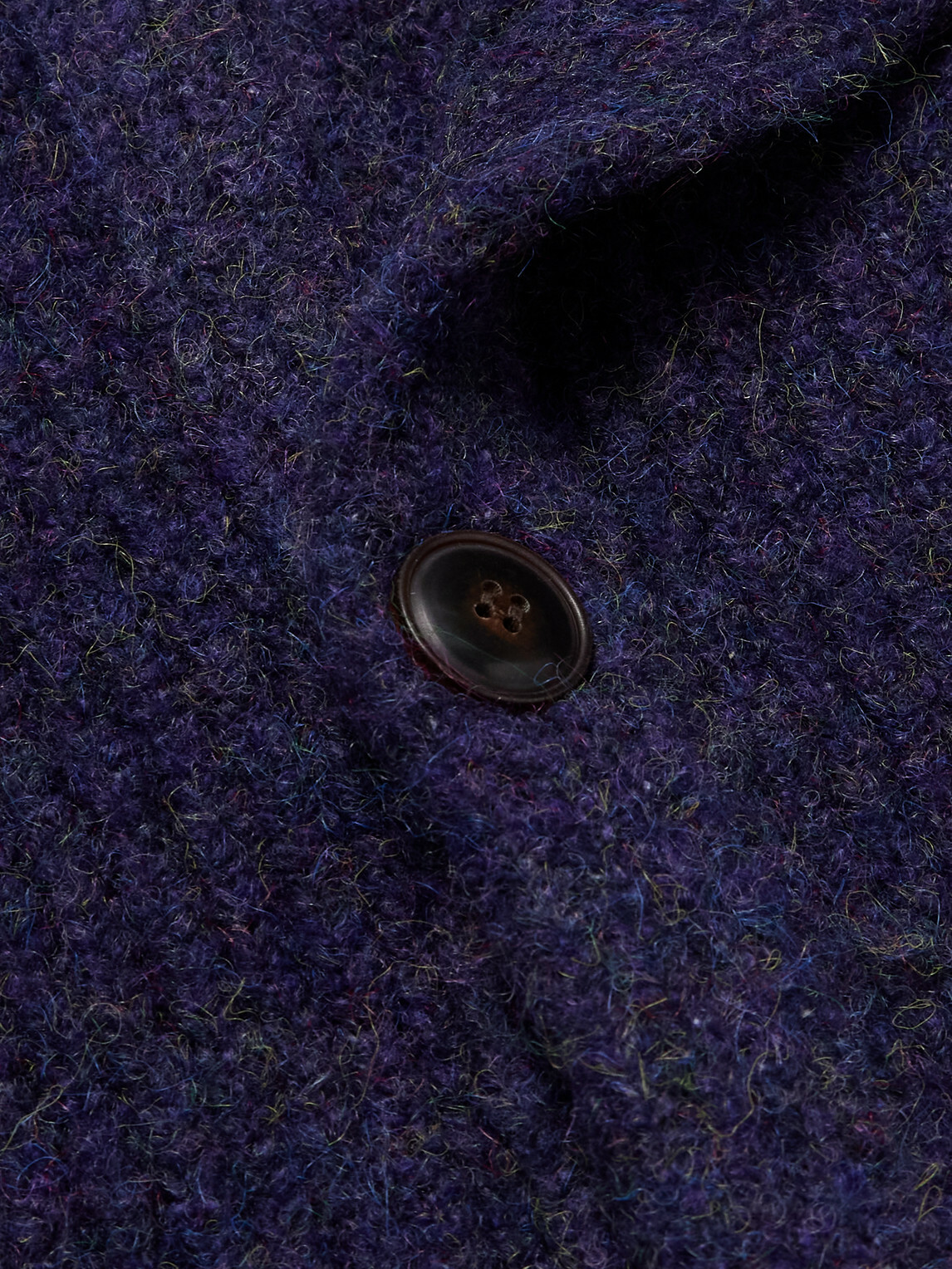 FrizmWORKS - Brushed-Knit Cardigan - Purple