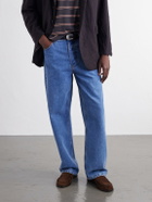 VINNY's - Louee Gathered Suede Loafers - Brown