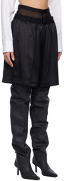 Alexander Wang Black Layered Boxer Shorts