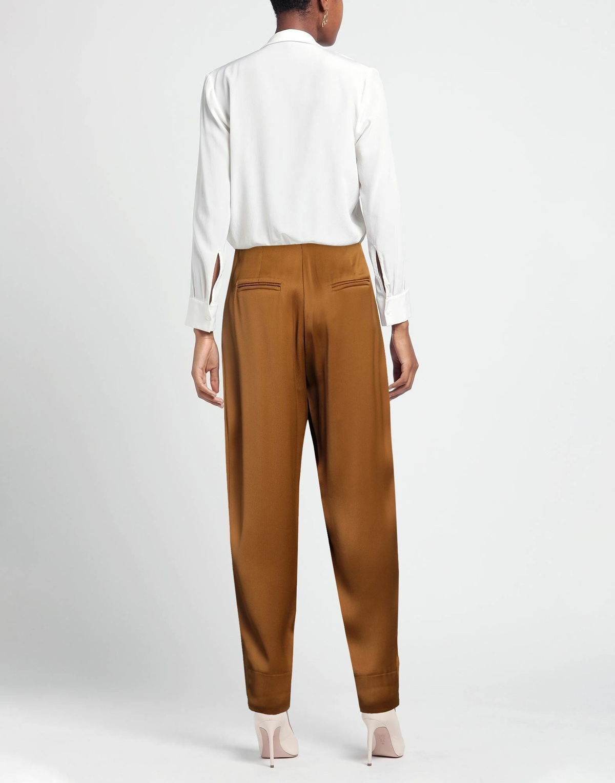 Alessia Santi Womens Pants Camel