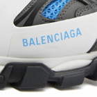 Balenciaga Men's Track Oversized Sneakers in White/Blue