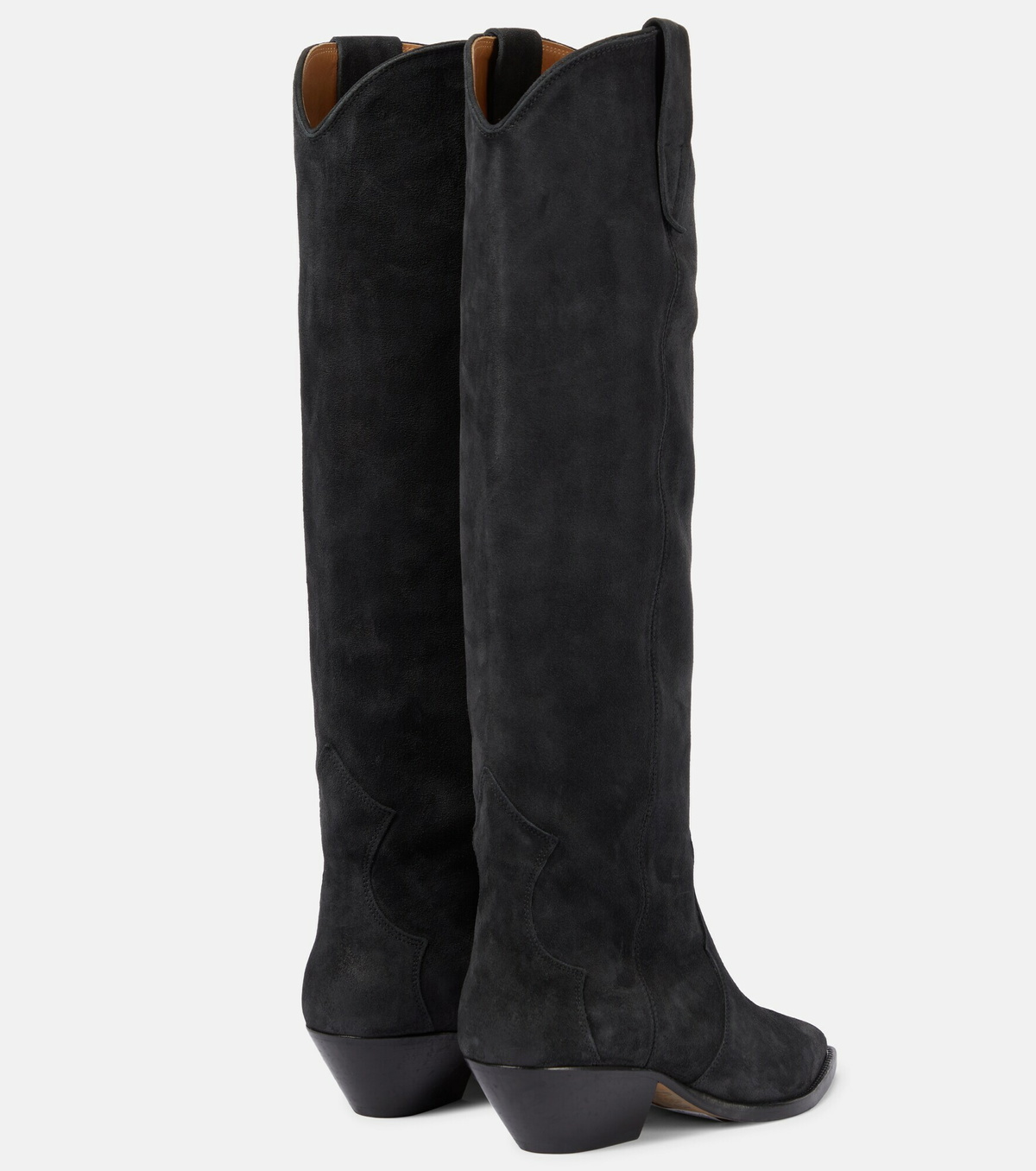 isabel marant denvee suede knee boots