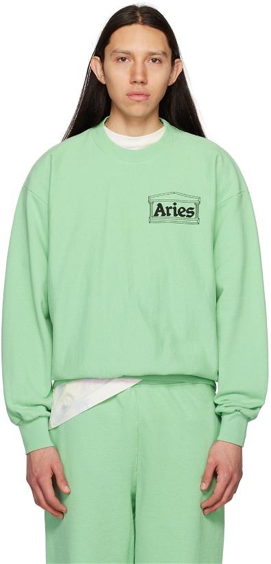 Photo: Aries Green Premium Temple Sweatshirt
