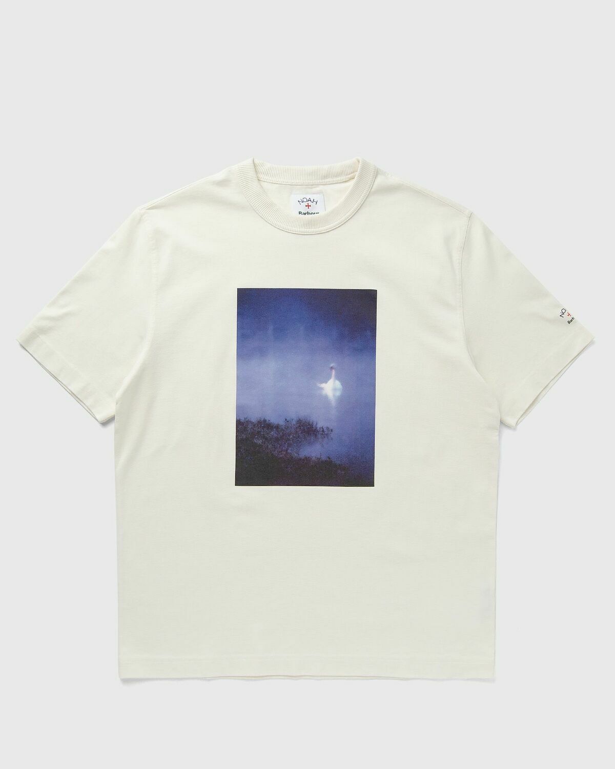 Barbour X Noah Archive Swan T-Shirt Grey Mens Shortsleefe