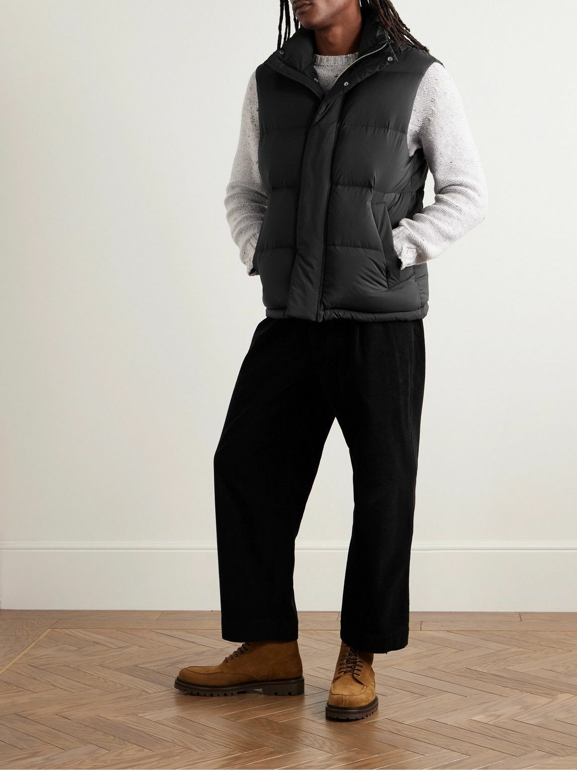 NN07 - Matthew 8245 Quilted Shell Down Gilet - Black