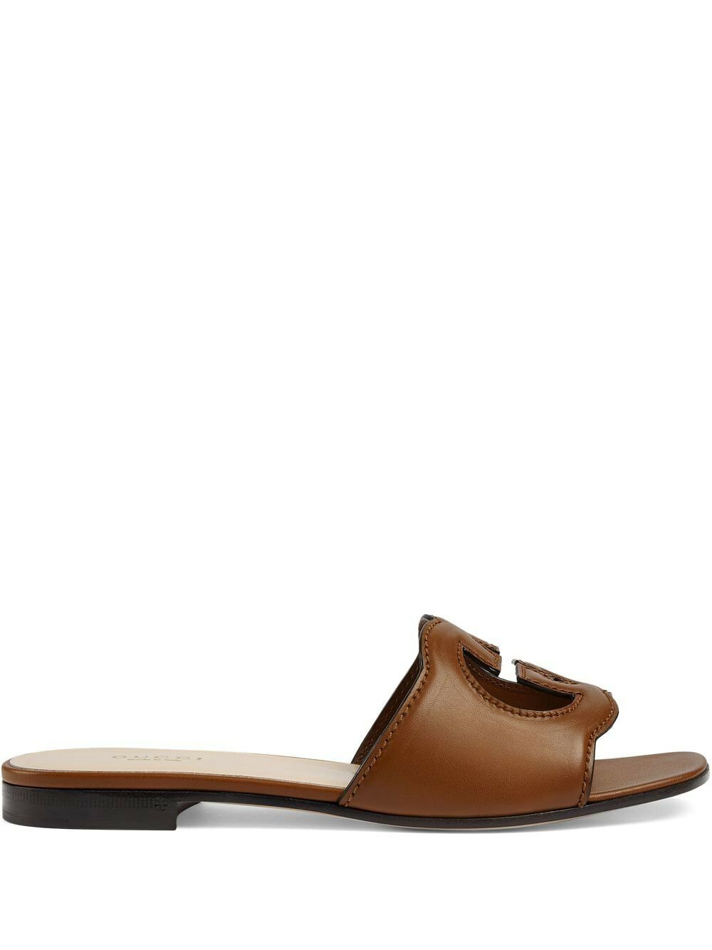 GUCCI Gucci Cut Leather Flat Sandals Gucci