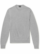 TOM FORD - Cashmere and Silk-Blend Sweater - Gray