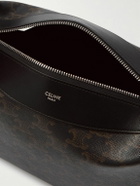 CELINE - Leather-Trimmed Monogrammed Coated-Canvas Messenger Bag
