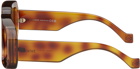 LOEWE Tortoiseshell Paula's Ibiza Dive In Mask Sunglasses